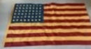 Limited Edition 48 Stars USA Cotton Tea Stained 3x5 Feet WW II American Flags