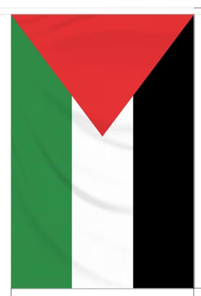 Palestine Bunting 18 Feet String 24 Flags 4"x6" Inch Educational Palestinian Decorative Flags Custom Made Allow 4 Weeks Production