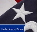 American Flags Black Friday Sale Special Deal No Limit 2x3 Feet Expertly Embroidered USA Flags 100% Cotton