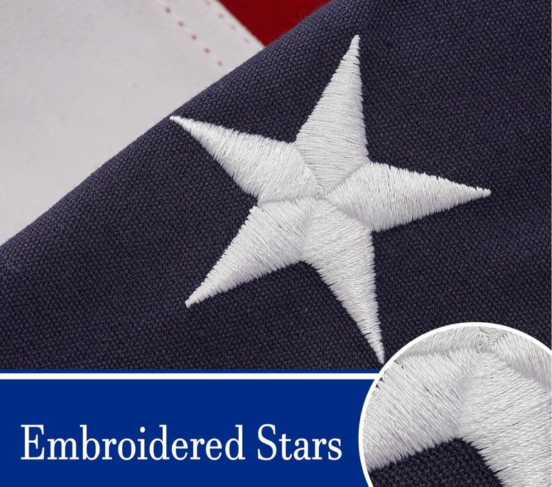 American Flags Black Friday Sale Special Deal No Limit 2x3 Feet Expertly Embroidered USA Flags 100% Cotton