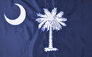 South Carolina 6'x10' Feet 2 Ply Spun 600D Polyester Embroidered State Flags Heavy Duty Brass Grommets
