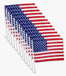 Twelve American Car Flags Flash Sale 12 Pack USA Car Flags Single Ply Printed Both Sides
