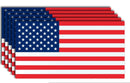 USA Flag Bumper Sticker American Made in U.S.A. 3.75x7.5 Inches