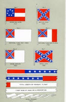 Gravemarker Cemetery Flags Colonial American War Between the States Union CSA USA Stick Flags 12x18 Inches 12 Packs