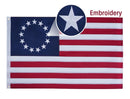 American 1776 Betsy Ross Flags USA 13 Stars 3x5 Feet Embroiered Stars All Sewn Stripes Brass Grommets