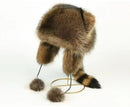 European Coon Skinned Hats Davy Crockett Daniel Boone Hats Winter Warm
