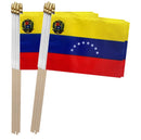 Venezuela Stick Flags 4x6 Inches 10" Staffs