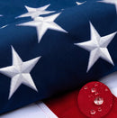 Two Pack America's Choice 3x5 Feet USA 100% Nylon Embroidered Stars Sewn Stripes American Flags Flash Sale