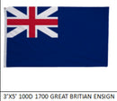British 1700s UK Blue Ensign 3x5 Feet Flags 100D