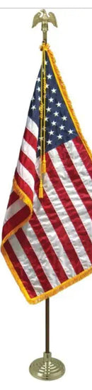 American USA & Mexican Indoor Mexico USA Flag Sets Pair