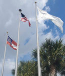 Jekyll Island Georgia USA Official Flags & Georgia State Flags Brass Grommets Made to Order