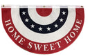 Home Sweet Home USA Fans 3x5 Feet 68D Polyester Outdoor Bunting Brass Grommets