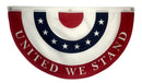 United We Stand USA Fans 3x5 Feet 68D Polyester Outdoor Bunting Brass Grommets