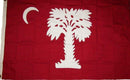 South Carolina Big Red 3'x5' Embroidered Flag ROUGH TEX® Cotton
