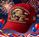United States of America Red American 250th Anniversary USA Caps Liberty Limited Edition