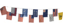 American Early History Colonial USA 1776 8x12 Inches Flags 18 Feet Long Bunting