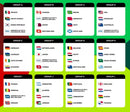 World Cup Qualified Nations Flags 2x3 Feet Six Pack