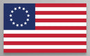 Betsy Ross Bumper Stickers Americas First Flag Made in USA 250 Years 1776 2026