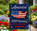 American 250th Birthday Years 1776 2026 USA Flags 250th 1776 250 Years USA Garden Flag Preorder Ships by May 7 2026 12x18 Double Sided