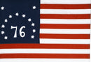 Bennington 76 3'x5' Embroidered Flag ROUGH TEX® Cotton Colored Gift Box Colonial American