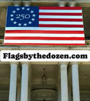 Betsy Ross 250 Commemorative Flags Expertly Printed Outdoor Banners Real Brass Grommets