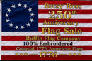 Betsy Ross Flags 10'x15' Rough Tex® American 1776 Original 13 Stars USA Flags