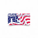 Proudly Made In the U.S.A. American Flag 100% Vinyl Outdoor Quality 3.5"x7.5" Inches Bumper Stickers Limited Edition Commemorative USA Flags 2026 Decals