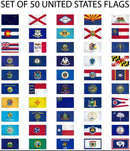 American Set of All 50 States 3x5 Feet Flags Expertly Printed Brass Grommets