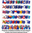 American Set of All 50 States 3x5 Feet Flags Expertly Printed Brass Grommets