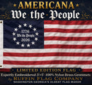 We the People Betsy Ross Embroidered 1776 2026 Liberty Collection Flags 3'×5' 100% Nylon Brass Grommets Limited Edition