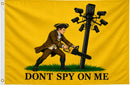 Don't Spy on Me Flock Camera flags 3x5 & 4x6 Feet Brass Grommets Made to Order