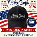 We the People Since 1776 Embroidered Hat (Black)