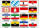 Germany State Flags Collectible Set 16 3x5 Feet German States Deutsche Länder