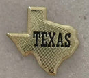 Texas Golden Lapel Pins Expertly Embossed