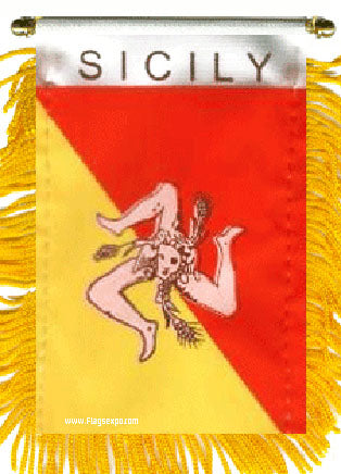 Sicily Flag Mini Banner