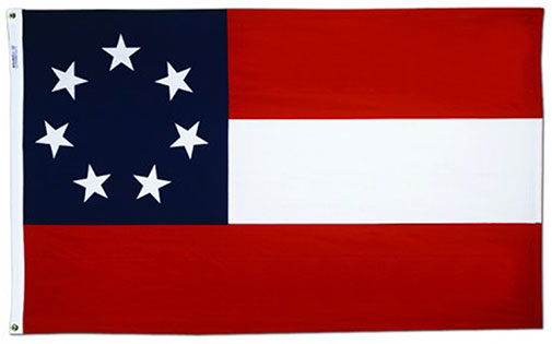 Stars & Bars Flags 1st National 12x18 Inches DuraLite ™