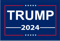 Trump 2024 3'X5' Double Sided Flag ROUGH TEX® 100D