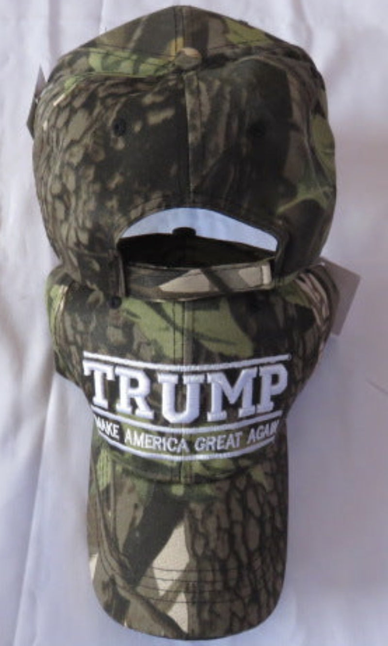 Trump Make America Great Again Twill Camo Embroidered Cap