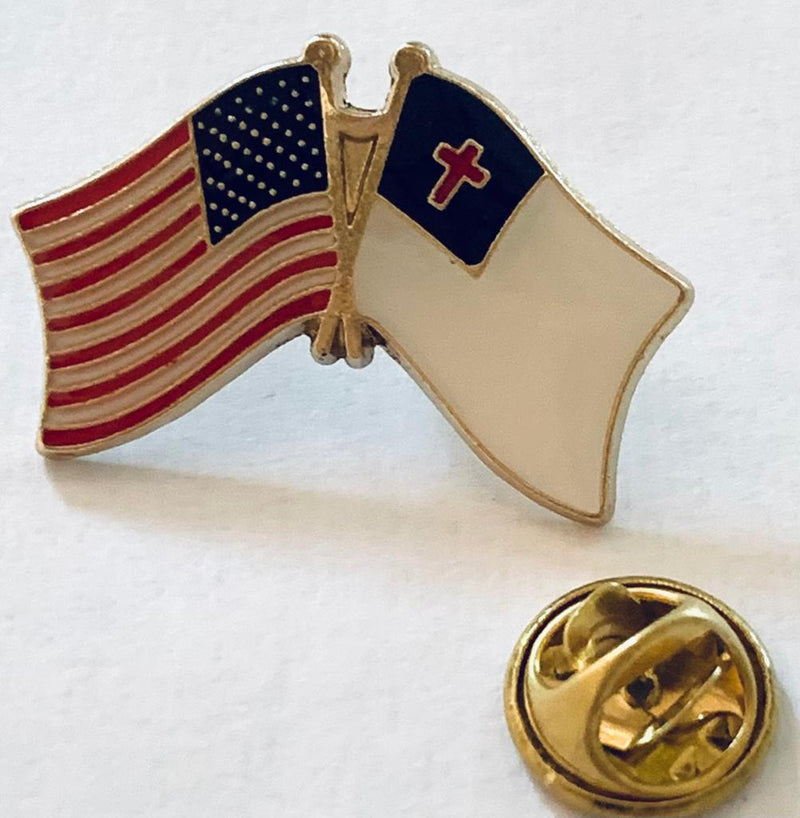 USA American Christian Lapel Pin Friendship