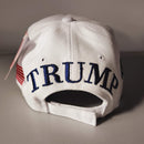 USA 45 White Trump Embroidered Cap