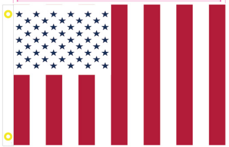 US Civil Peace 8'x12' Flag ROUGH TEX® American Cotton USA Sewn Canvas