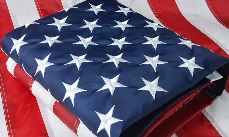 USA Flags All American 100% Nylon 3x5 Feet Brass Grommets Embroidery