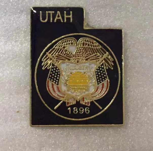 Utah State Map Lapel Pin