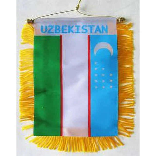 Uzbekistan Flag Mini Banner