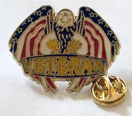 Veteran Eagle Lapel Pin