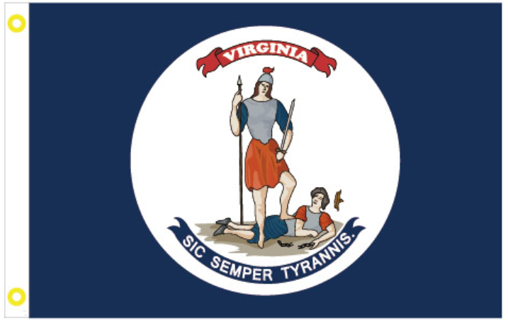 Virginia 1861 6'x10' Flag ROUGH TEX® 100D