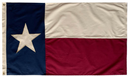 Vintage Texas 16"x24" Embroidered Flag ROUGH TEX® Cotton