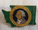 Washington State Map Lapel Pin