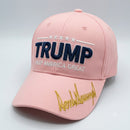 Trump Keep America Great Gold Signature Pink Embroidered Hat | Women For Trump Signature Series