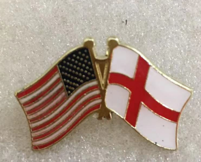 USA & England Lapel Pin
